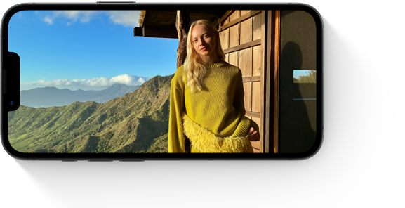 Forsiden av iPhone 17e med Super Retina XDR-skjerm