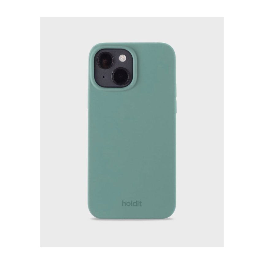 Holdit Silikondeksel til iPhone 15 Mosegrønn