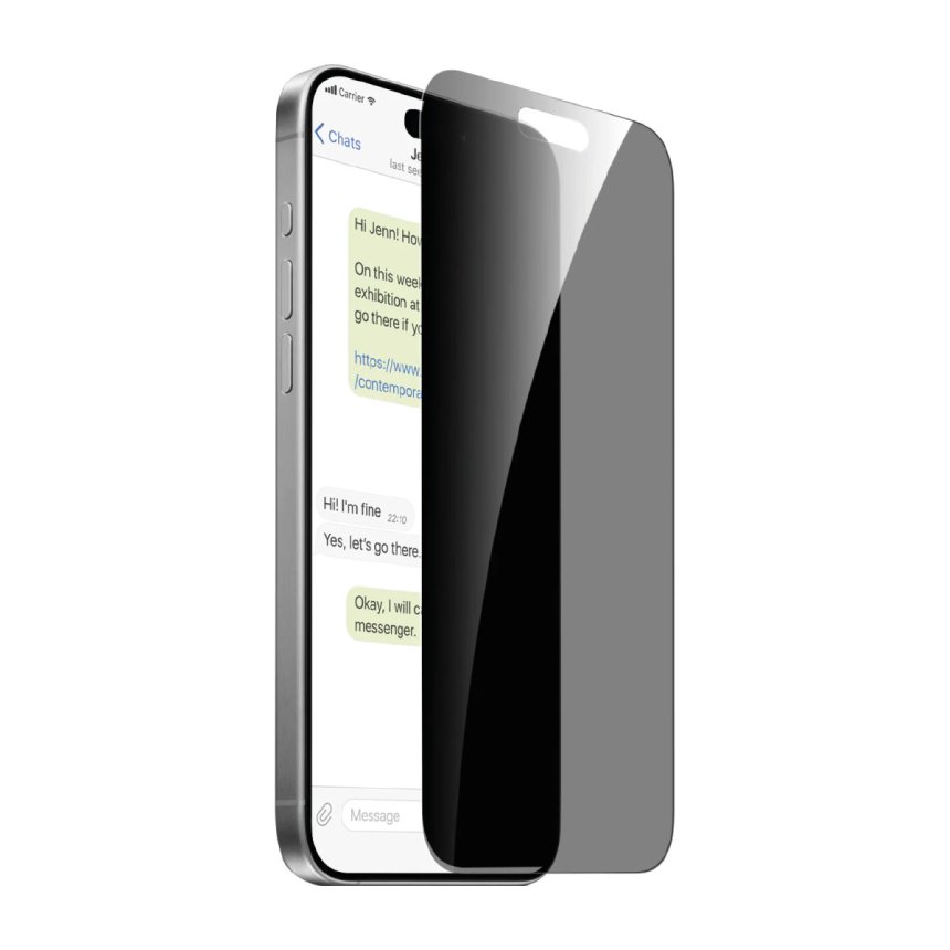 Puro Privacy Tempered Glass skjermbeskytter iPhone 16 Pro Max