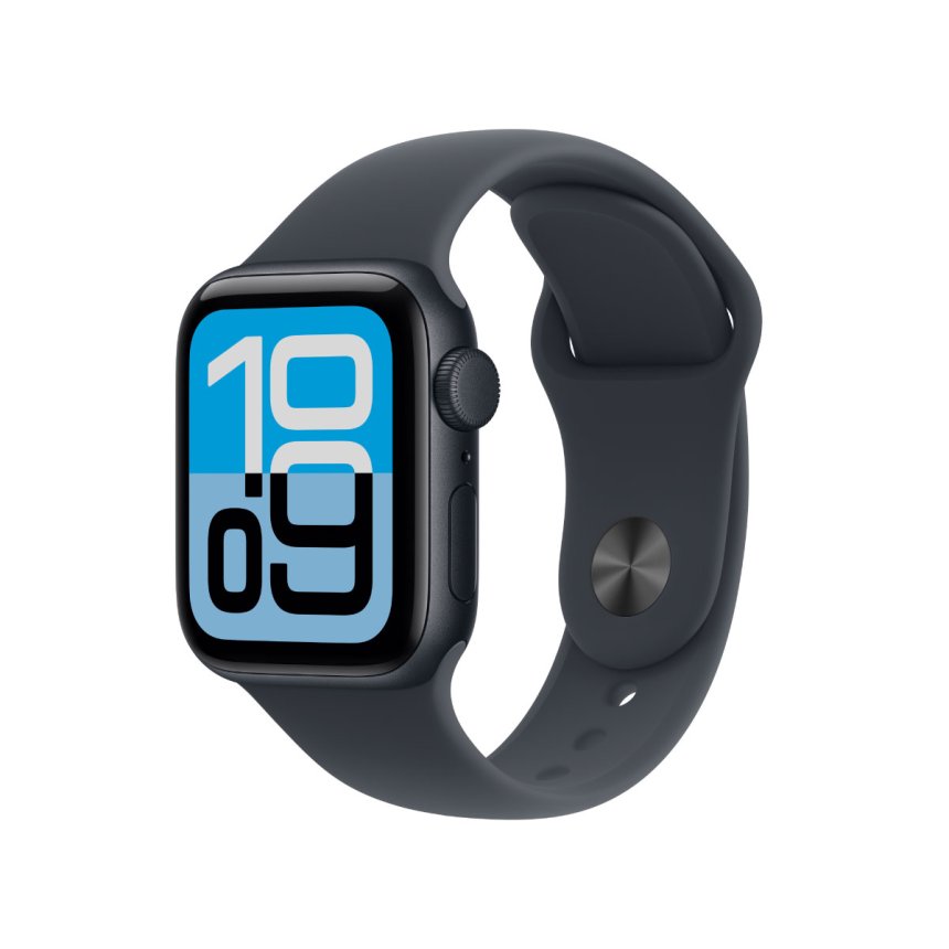 Apple Watch SE 3 GPS 40 mm Aluminium i Midnatt med Sport Band - Midnatt - S/M
