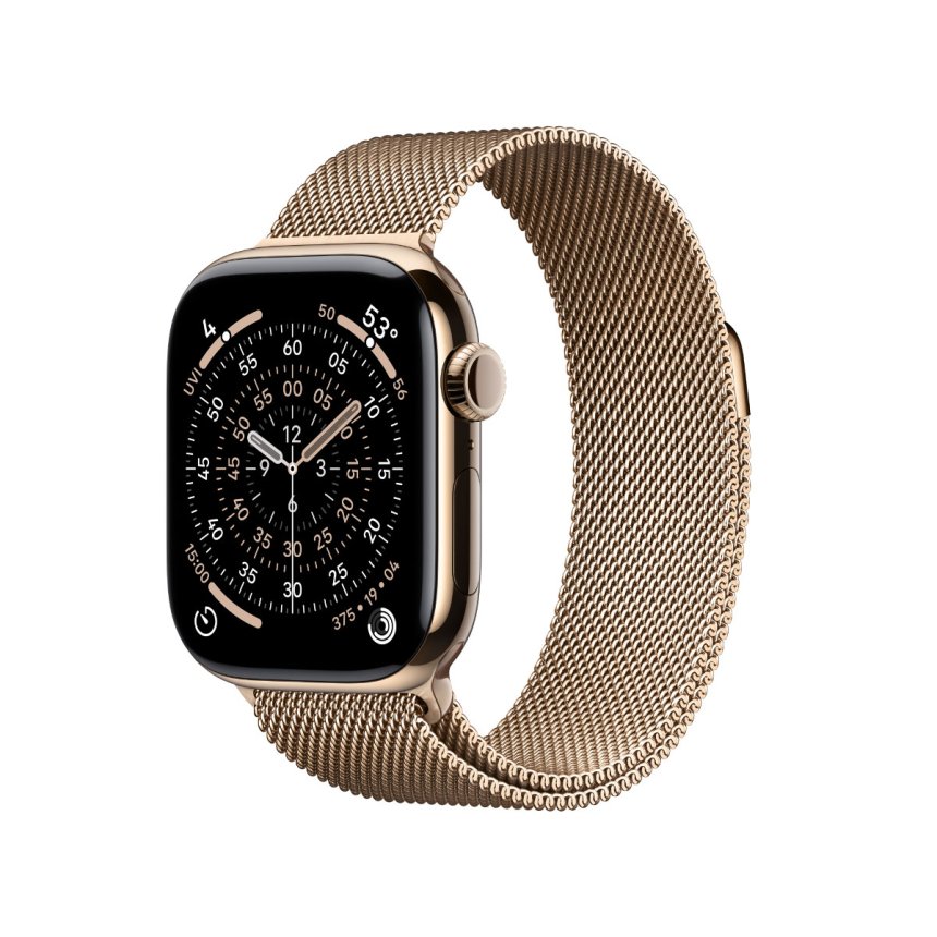 Apple Watch Series 11 GPS + Cellular 42 mm Gull titan med Milanese Loop - Gull