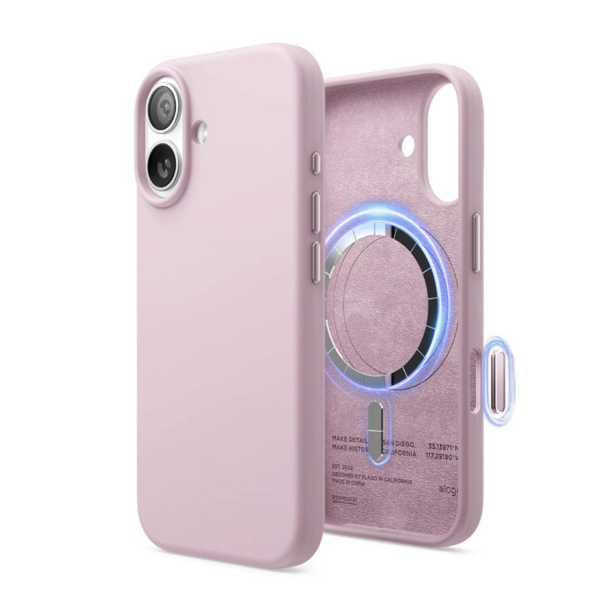 Elago Silikondeksel med Magsafe for iPhone 17 Light Lilac