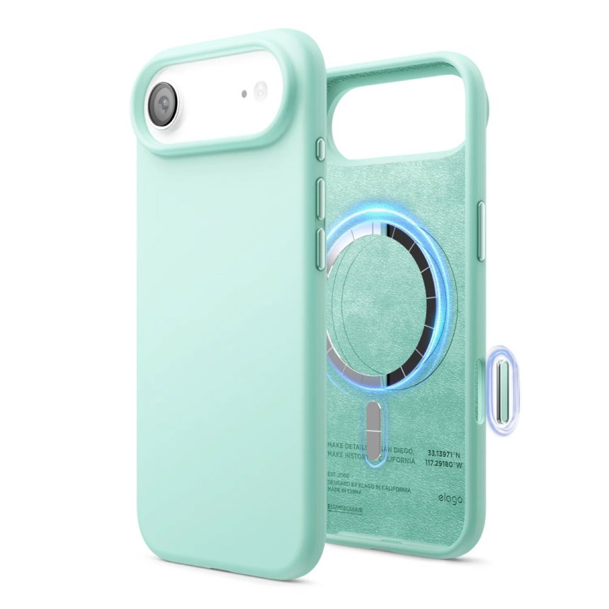 Elago Silikondeksel med Magsafe for iPhone Air Aqua Blue