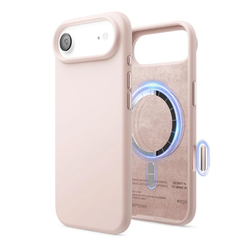 Elago Silikondeksel med Magsafe for iPhone Air Light Pink