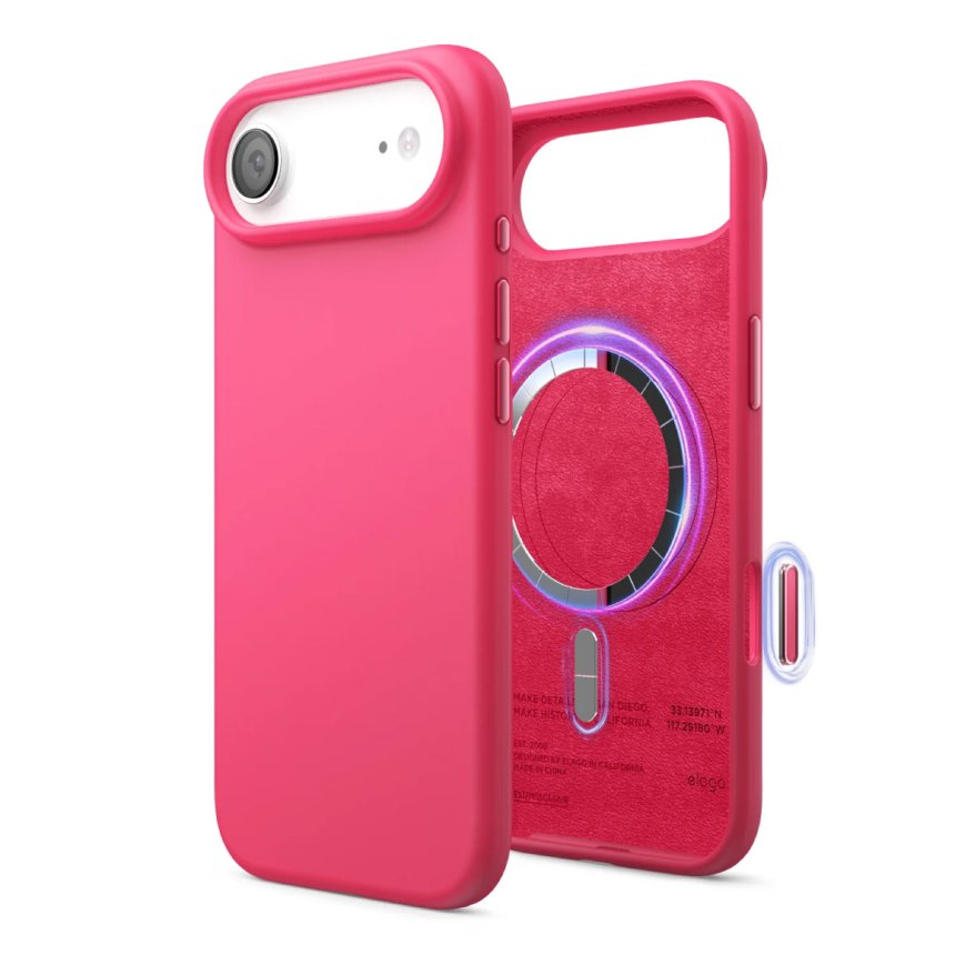 Elago Silikondeksel med Magsafe for iPhone Air Ice Red