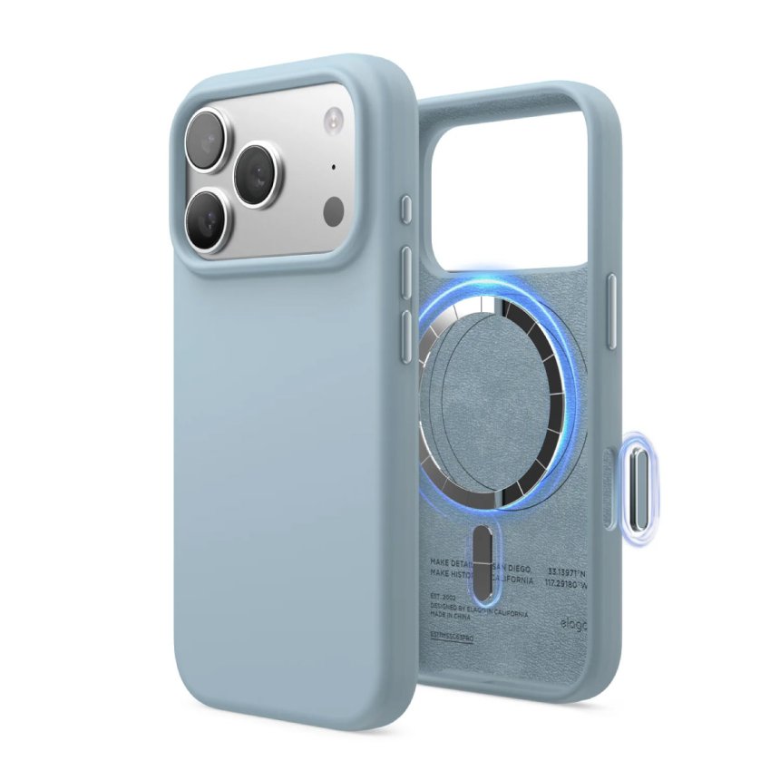 Elago Silikondeksel med Magsafe for iPhone 17 Pro Sky Blue