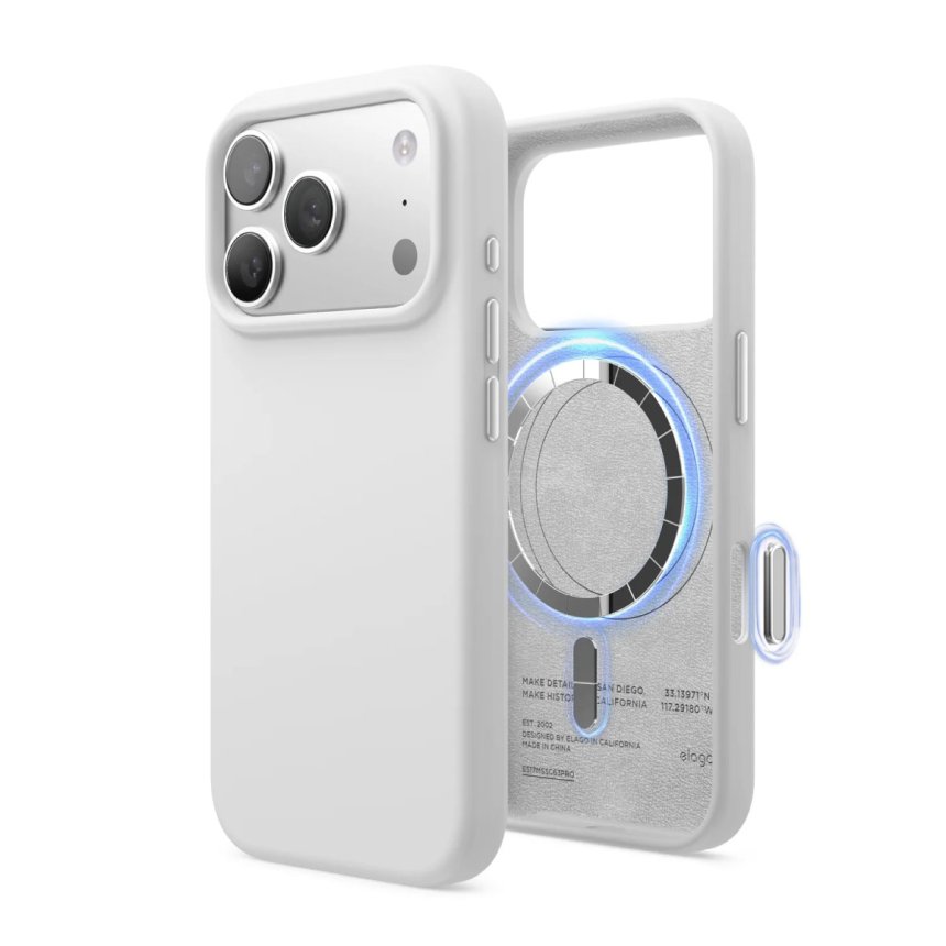 Elago Silikondeksel med Magsafe for iPhone 17 Pro White