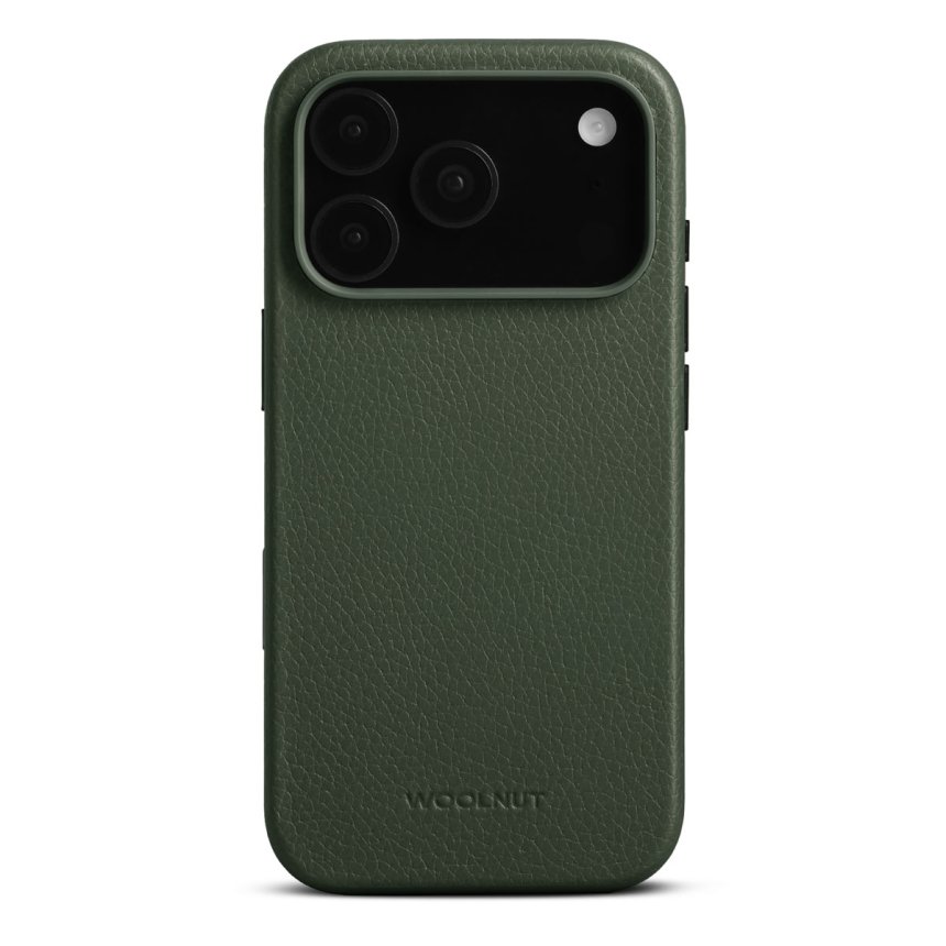 WOOLNUT Leather Case for iPhone 17 Pro Grønn