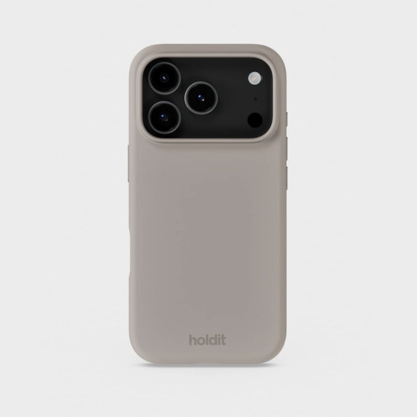 Holdit Silikondeksel til iPhone 17 Pro Max Taupe