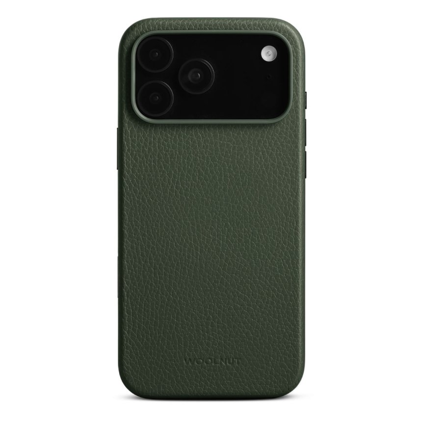 WOOLNUT Leather Case for iPhone 17 Pro Max Grønn