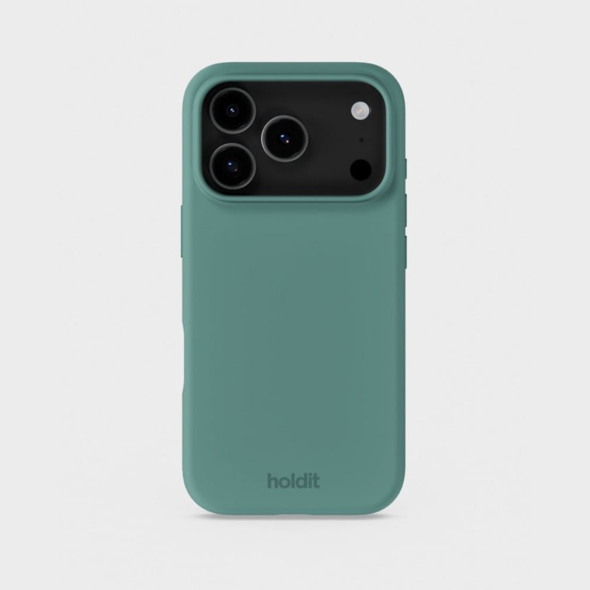 Holdit Silikondeksel til iPhone 17 Pro Max Moss Green