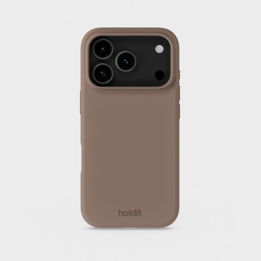 Holdit Silikondeksel til iPhone 17 Pro Max Mocha Brown