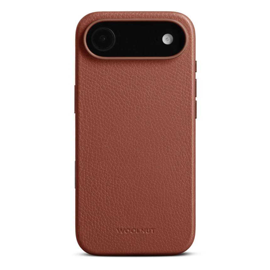 WOOLNUT Leather Case for iPhone Air Konjakk