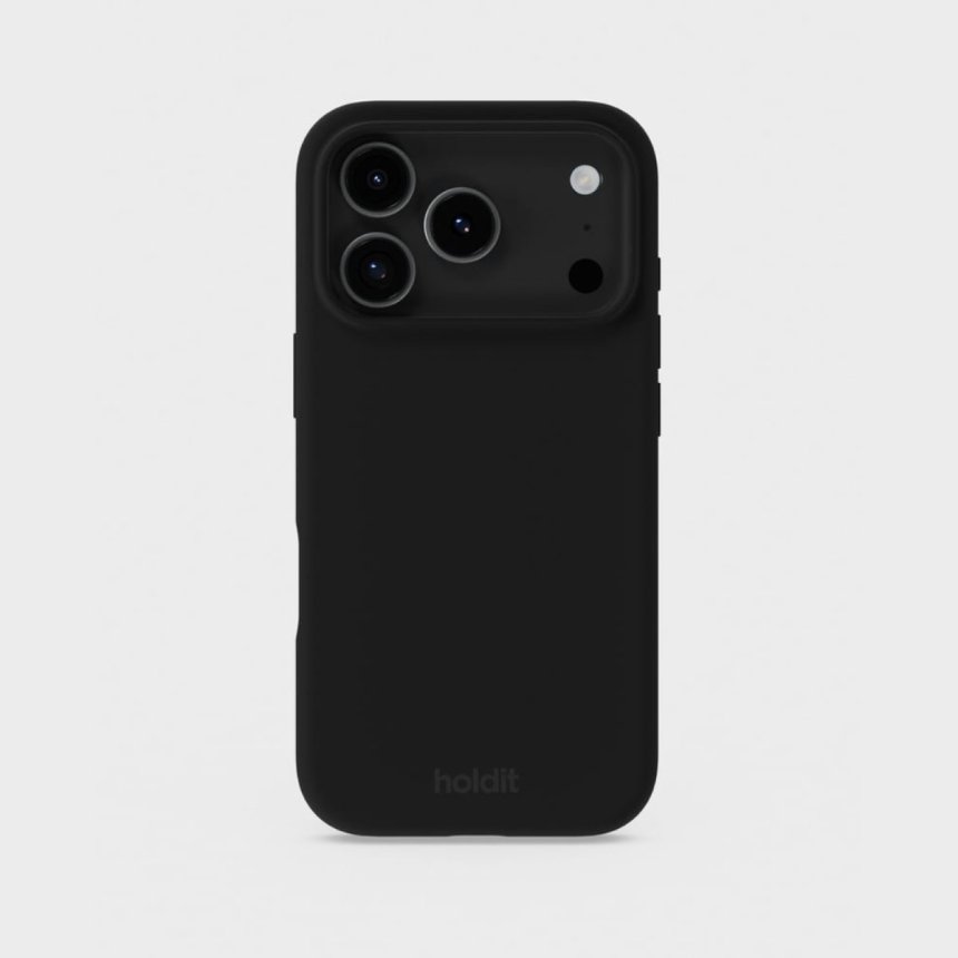 Holdit Silikondeksel til iPhone 17 Pro Black