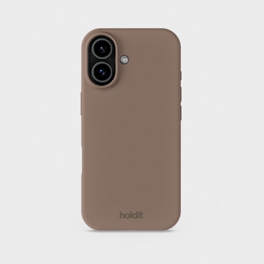 Holdit Silikondeksel til iPhone 17 Mocha Brown