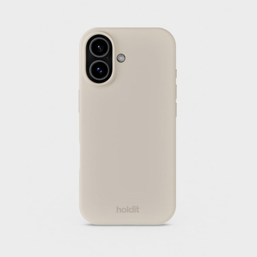 Holdit Silikondeksel til iPhone 17 Light Beige