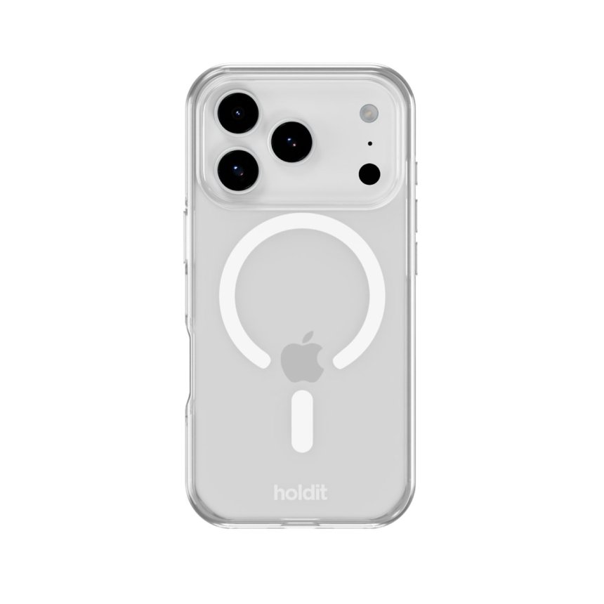 Holdit MagSafe deksel til iPhone 17 Pro Hvit/Transparent
