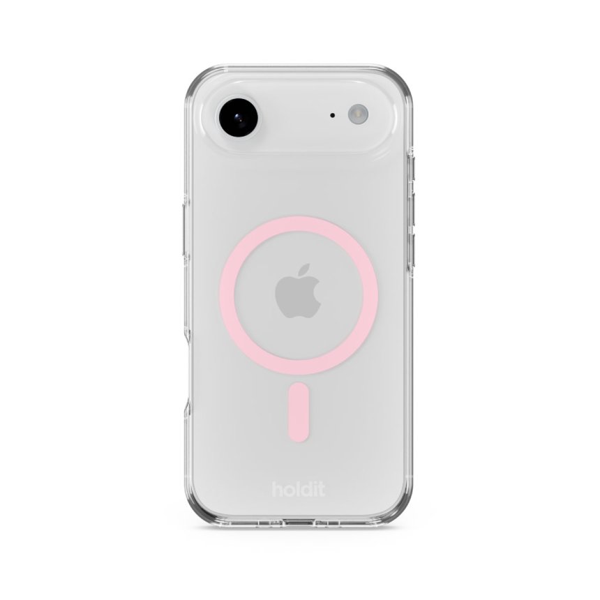 Holdit MagSafe deksel til iPhone Air Rosa/Transparent