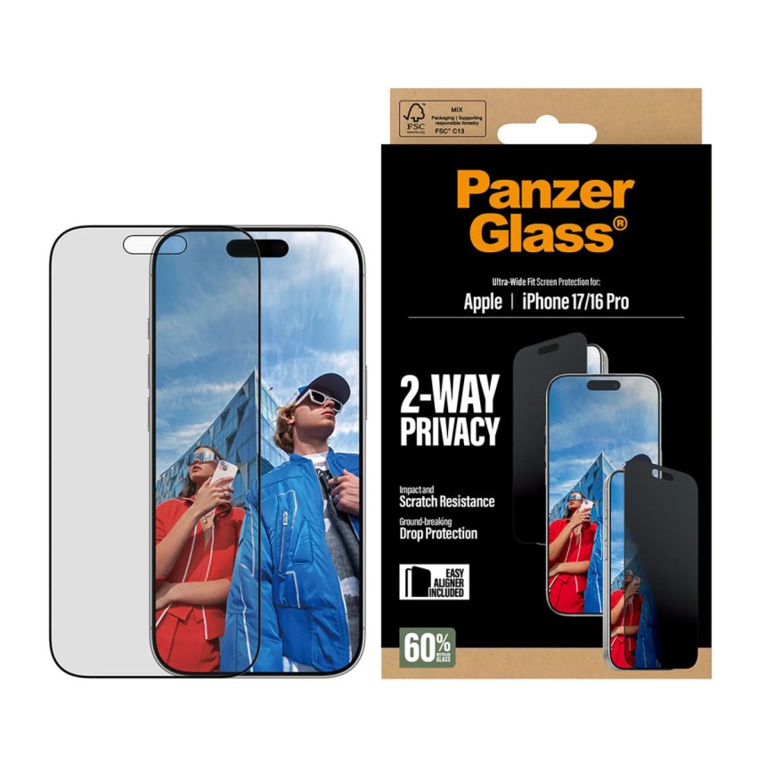 PanzerGlass Privacy til iPhone iPhone 17/16 Pro