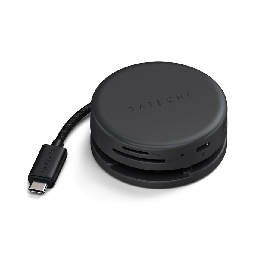 Satechi OnTheGo 7-i-1-multiportadapter Black