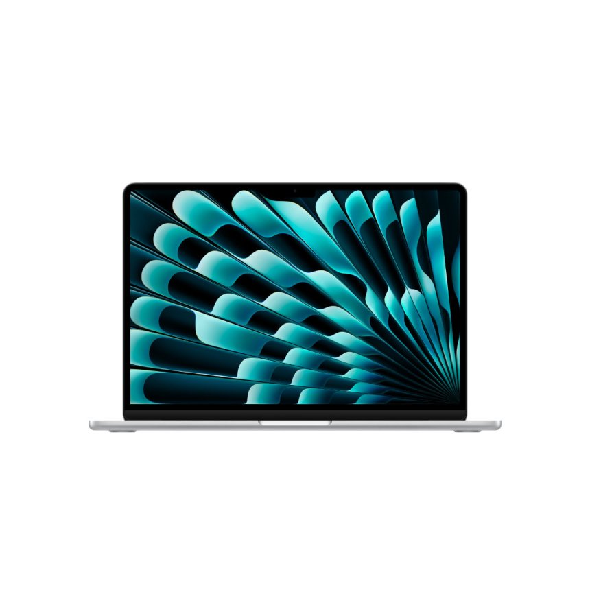 MacBook Air M5 13 tommer sølv 10‑kjerners CPU, 8‑kjerners GPU, 16‑kjerners Neural Engine, 16 GB minne, 512 GB SSD-lagring