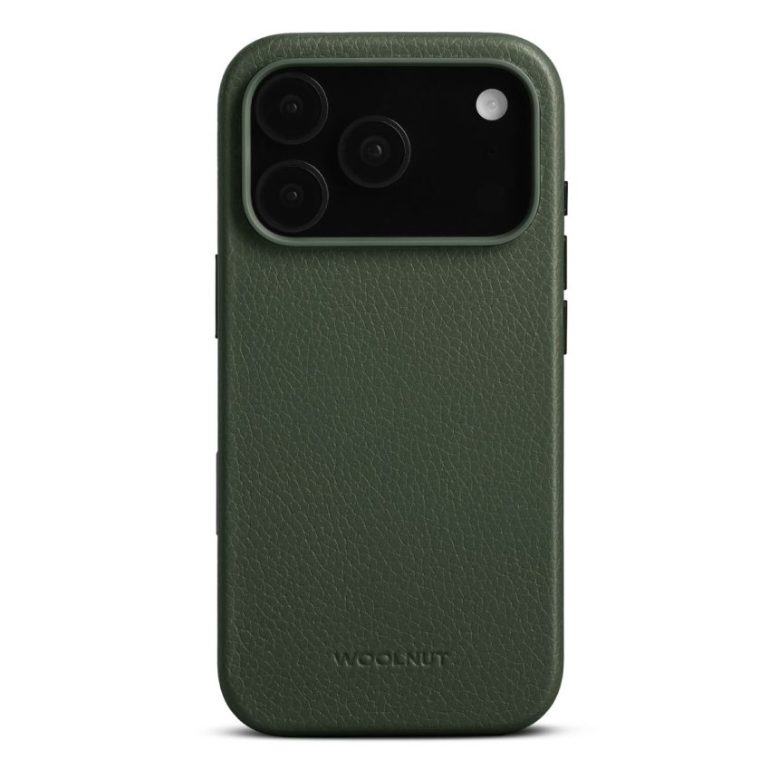 WOOLNUT Leather Case for iPhone 18 Pro Max Grønn